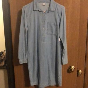 Old Navy Denim shirt dress NWT
